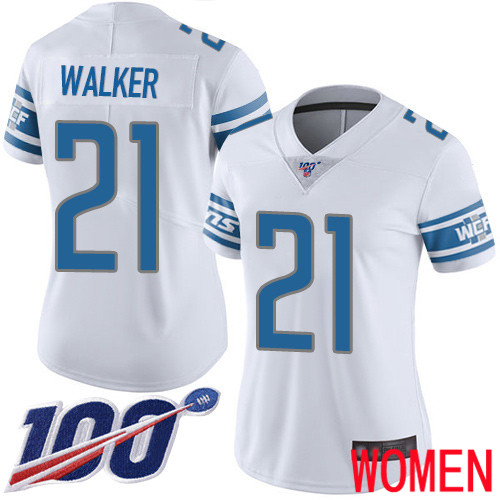 Detroit Lions Limited White Women Tracy Walker Road Jersey NFL Football 21 100th Season Vapor Untouchable